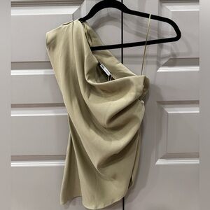 New Zara asymmetric one shoulder top
